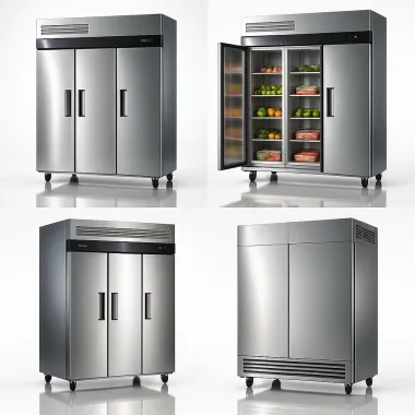 KR65-3P: Tủ mát đứng 3 cánh Inox (có khay GN) Turbo Air