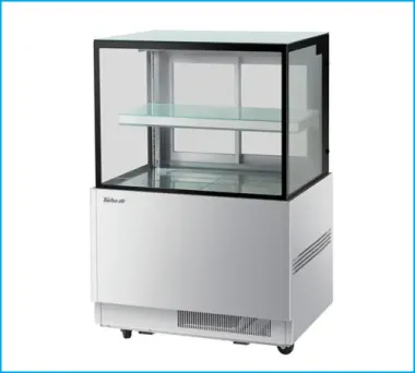 TBP1500-2: TỦ TRƯNG BÀY BÁNH KÍNH VUÔNG 1,5M TURBO AIR