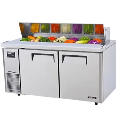KHR12-2: Bàn lạnh Salad 2 cánh inox 1m2 Turbo Air