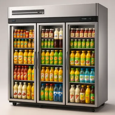 KR65-3G: Tủ mát đứng 3 cánh kính Turbo Air