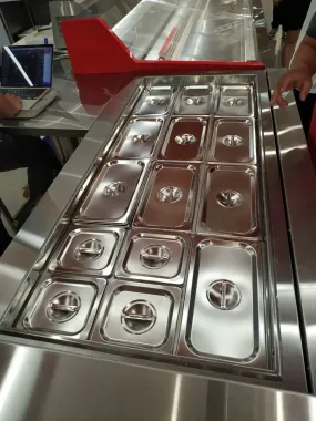 KSR9-1 Bàn mát salad 1 cánh Inox 0.9m Turbo Air