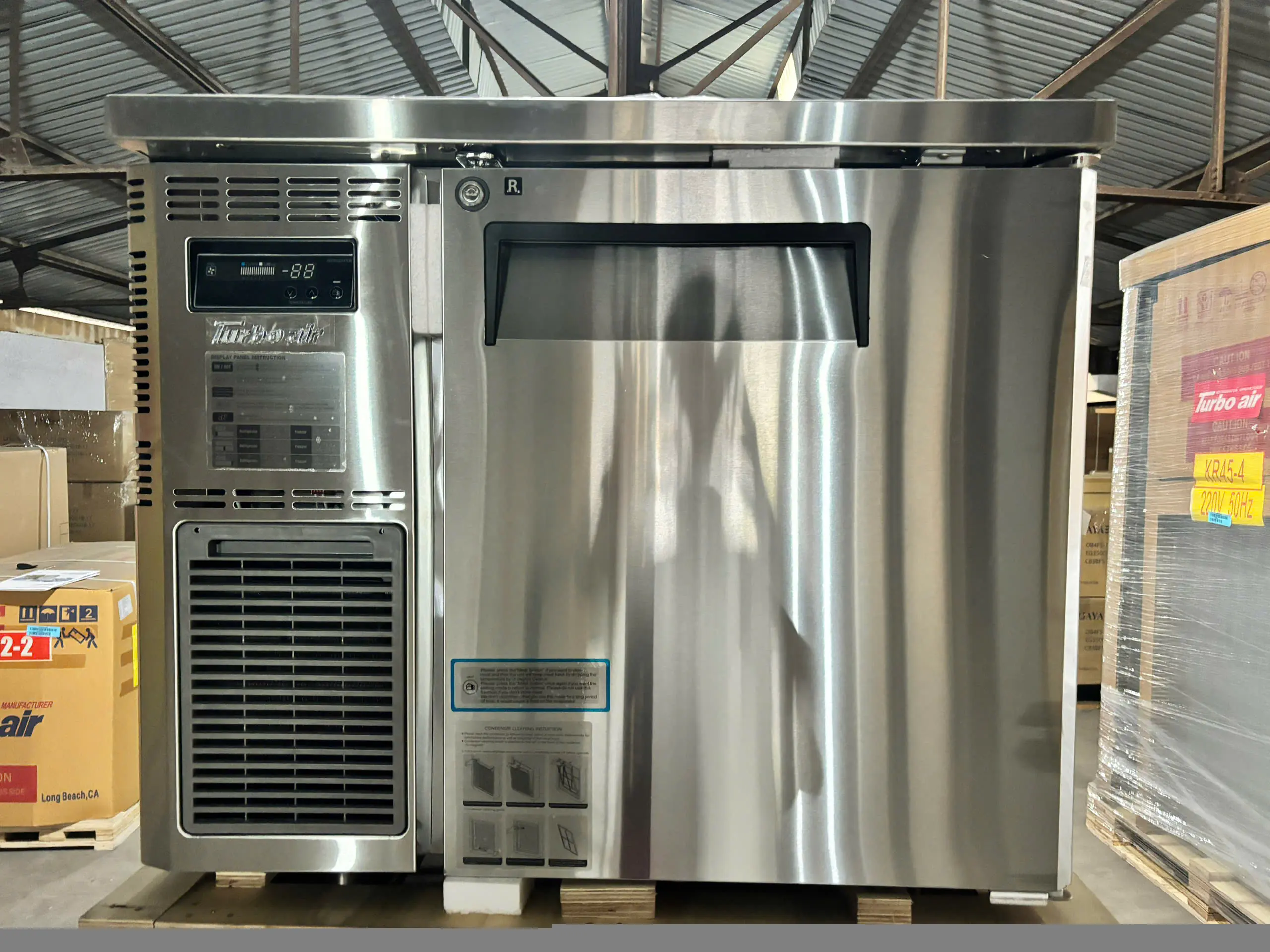 KUR9-1: BÀN MÁT 1 CÁNH 0.9M INOX TURBO AIR
